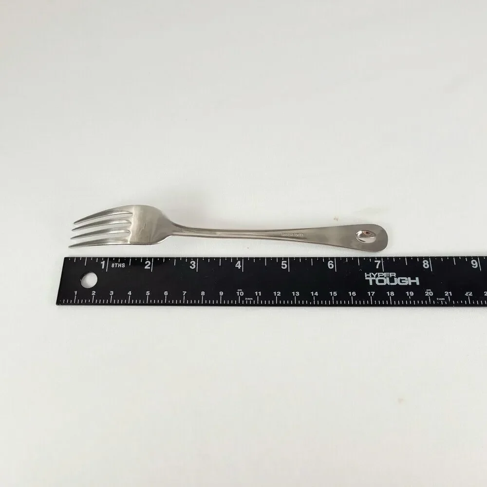 Oneida Satin Jupiter 18/10 Stainless Flatware Set 4 Salad Forks Retro 90s Y2K